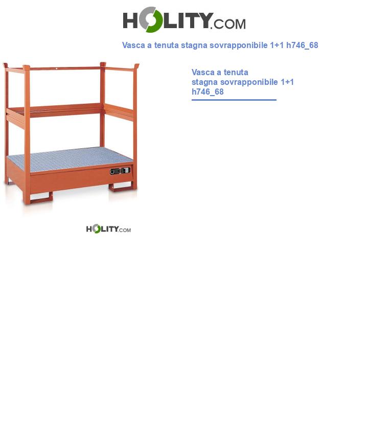 Vasca a tenuta stagna sovrapponibile 1+1 h746_68