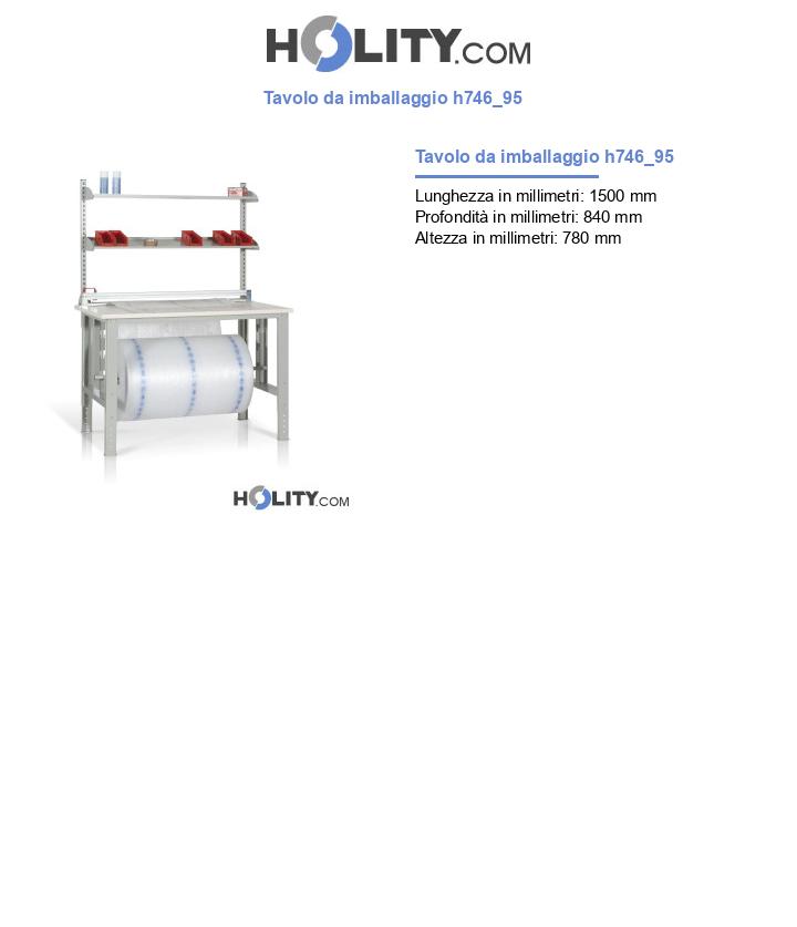 Tavolo da imballaggio h746_95