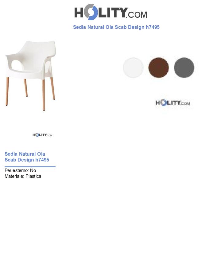Sedia Natural Ola Scab Design h7495