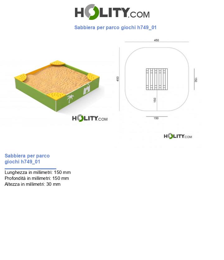 Sabbiera per parco giochi h749_01