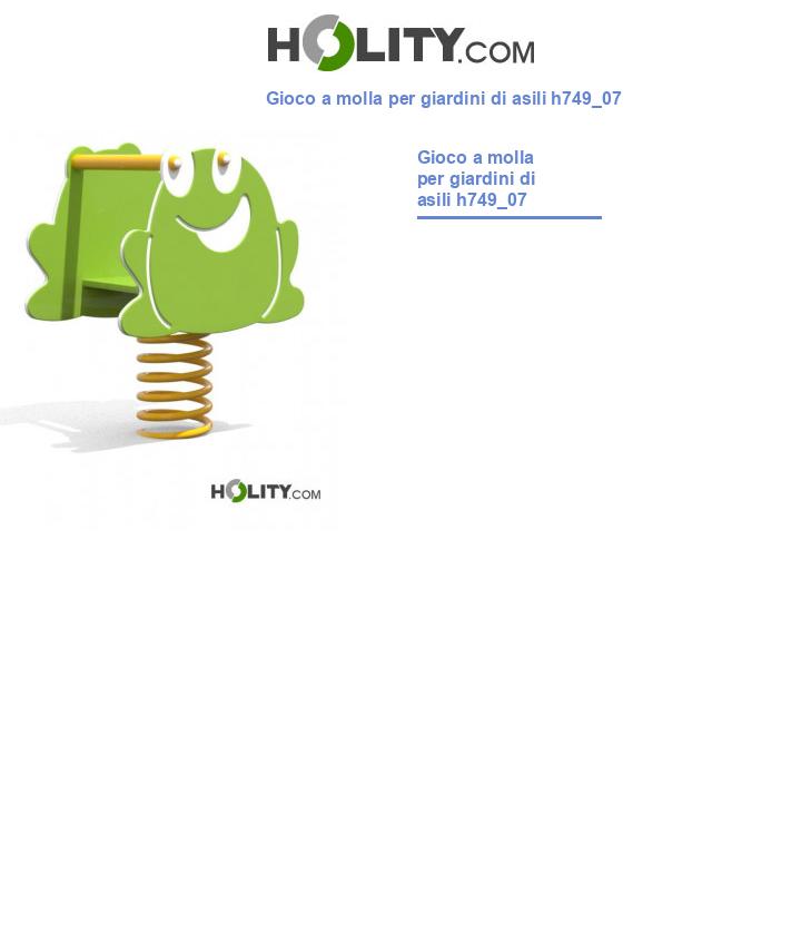 Gioco a molla per giardini di asili h749_07