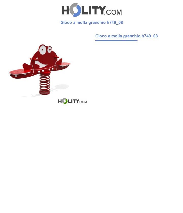 Gioco a molla granchio h749_08