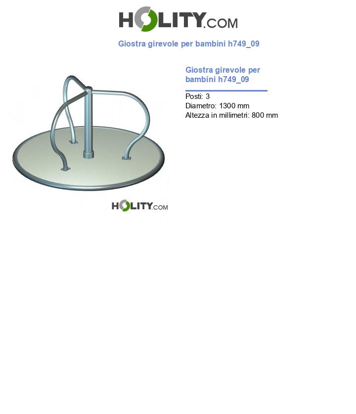 Giostra girevole per bambini h749_09