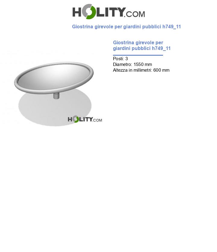 Giostrina girevole per giardini pubblici h749_11