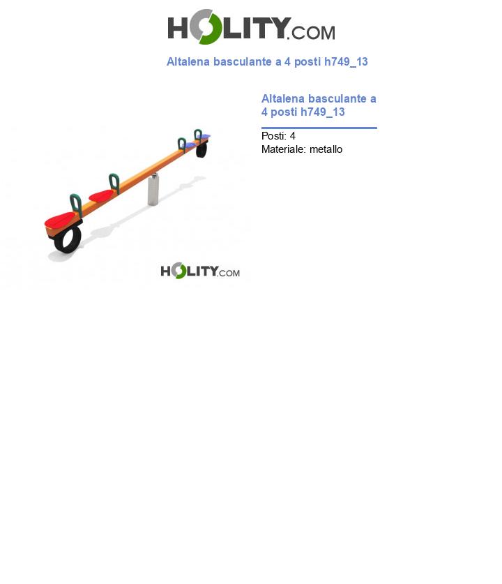 Altalena basculante a 4 posti h749_13