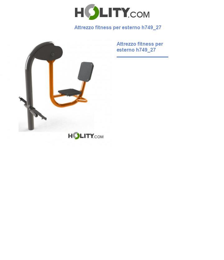 Attrezzo fitness per esterno h749_27