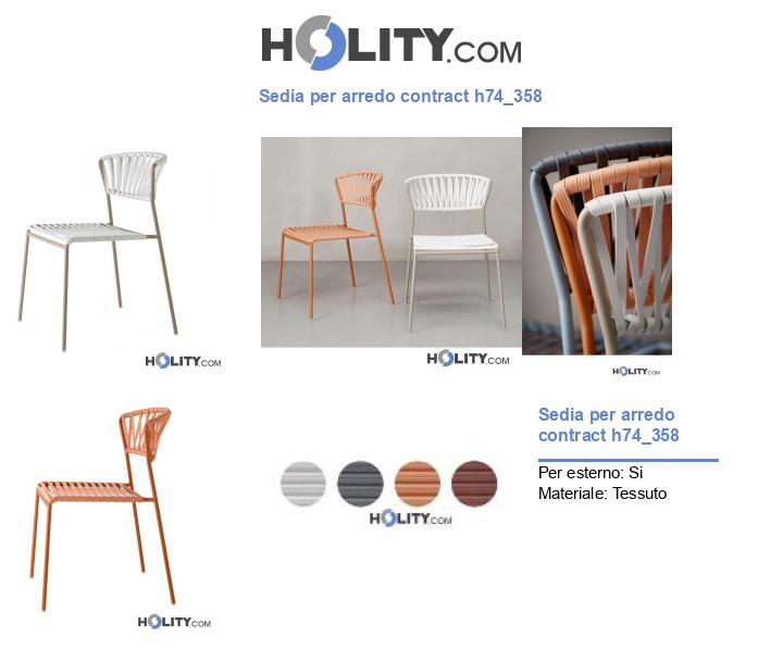 Sedia per arredo contract h74_358