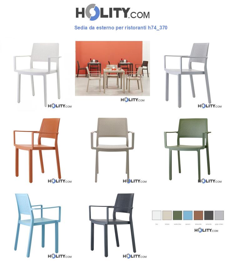 Sedia da esterno per ristoranti h74_370