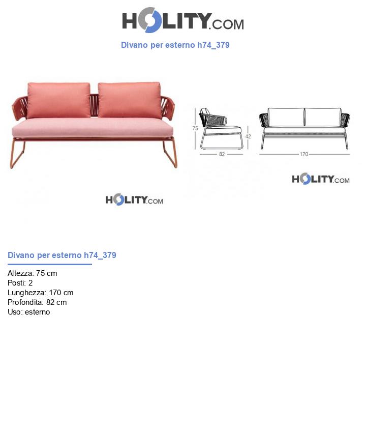 Divano per esterno h74_379