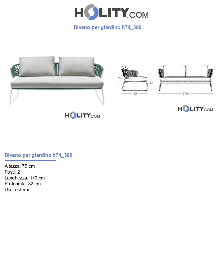 Divano per giardino h74_380