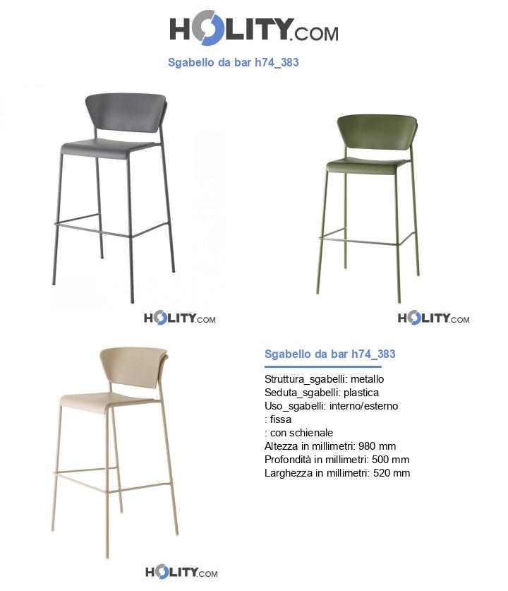 Sgabello da bar h74_383