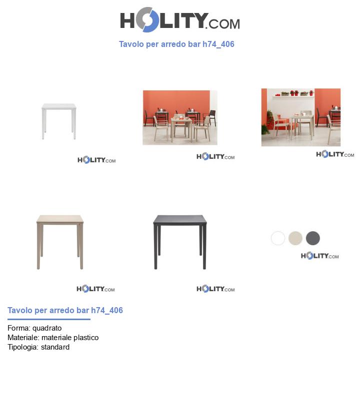 Tavolo per arredo bar h74_406