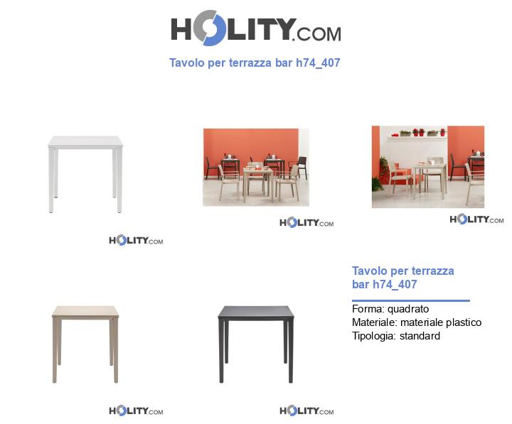 Tavolo per terrazza bar h74_407