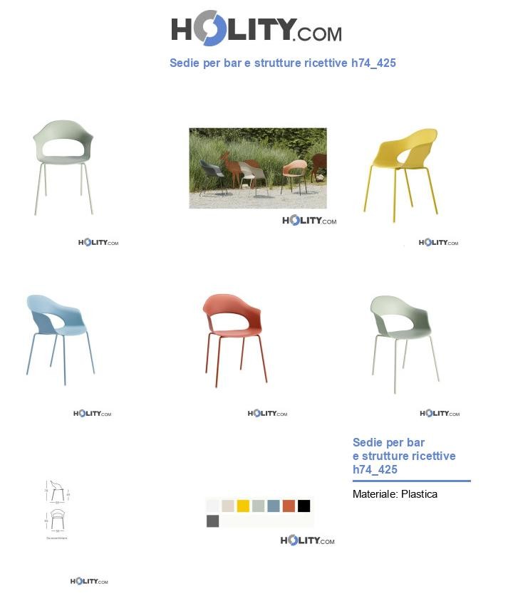 Sedie per bar e strutture ricettive h74_425