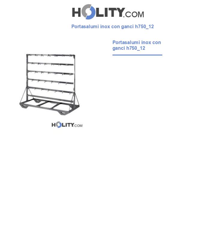 Portasalumi inox con ganci h750_12