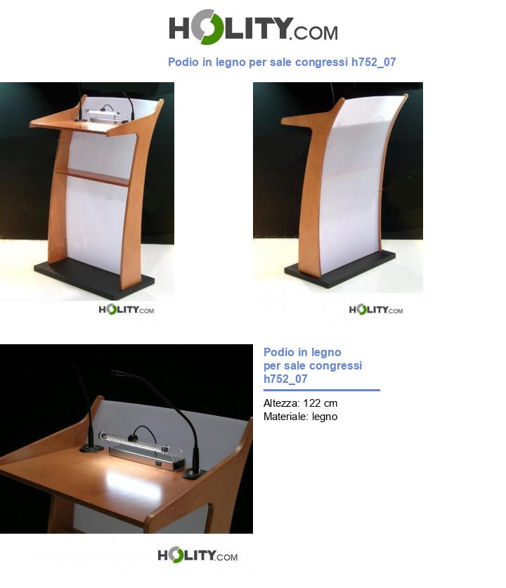 Podio in legno per sale congressi h752_07