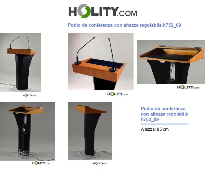 Podio da conferenza con altezza regolabile h752_09