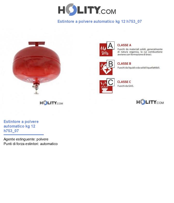 Estintore a polvere automatico kg 12 h753_07