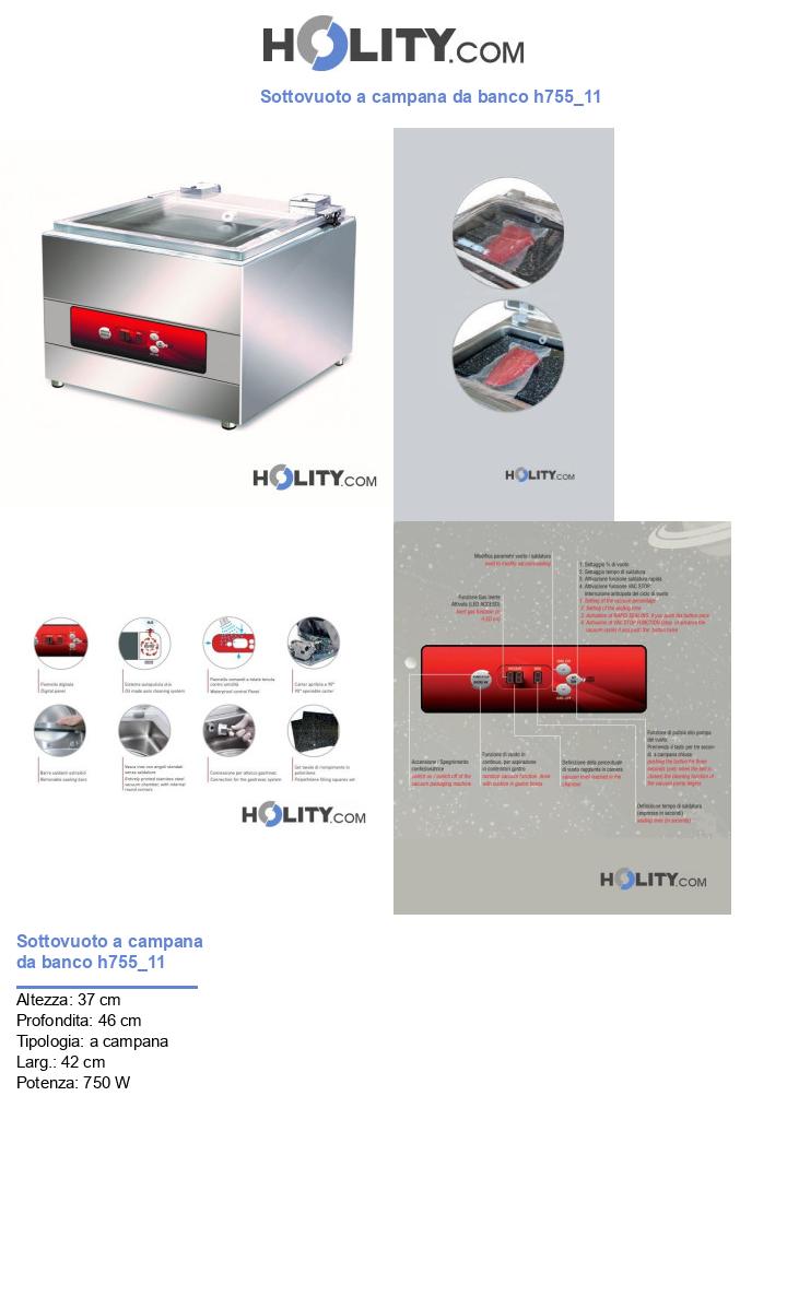 Sottovuoto a campana da banco h755_11