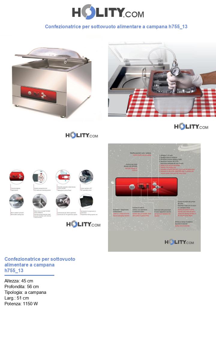 Confezionatrice per sottovuoto alimentare a campana h755_13