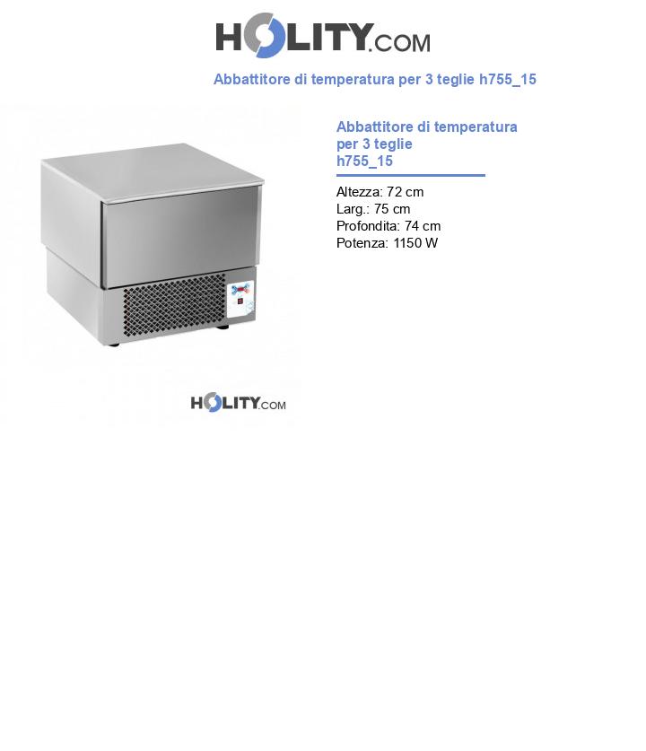 Abbattitore di temperatura per 3 teglie h755_15