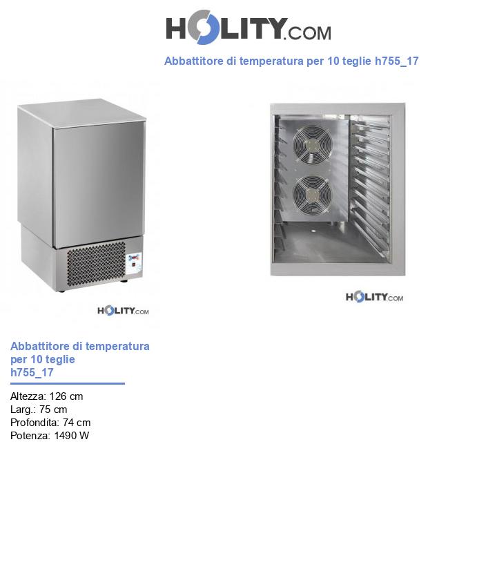 Abbattitore di temperatura per 10 teglie h755_17