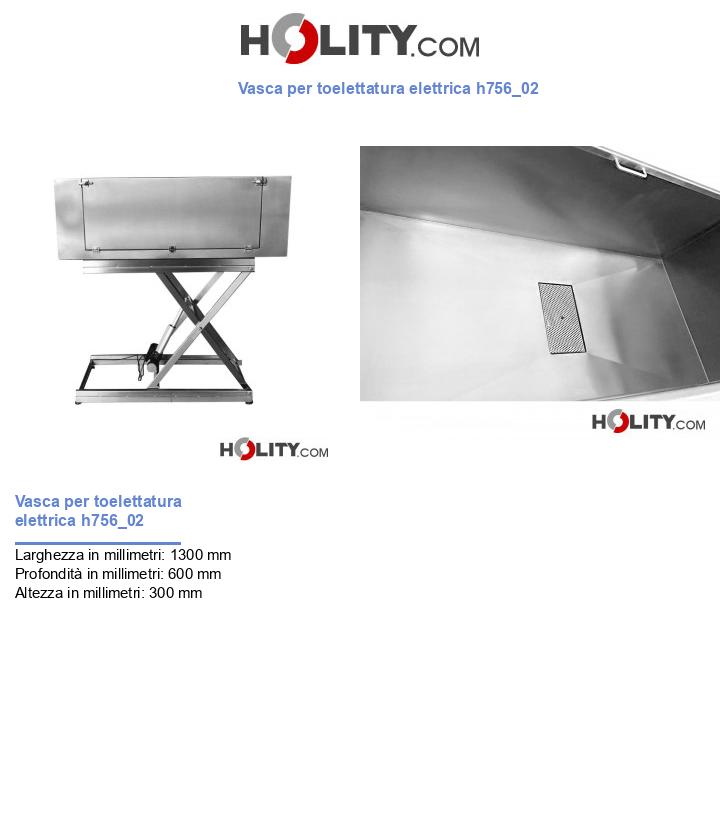 Vasca per toelettatura elettrica h756_02