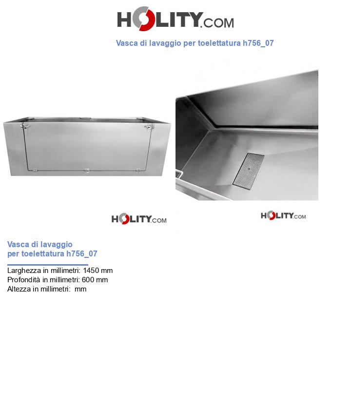 Vasca di lavaggio per toelettatura h756_07