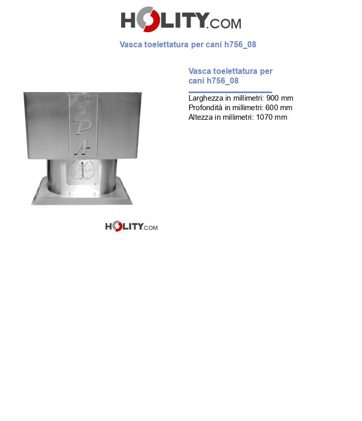 Vasca toelettatura per cani h756_08