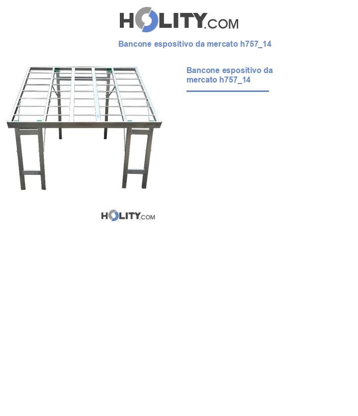 Bancone espositivo da mercato h757_14