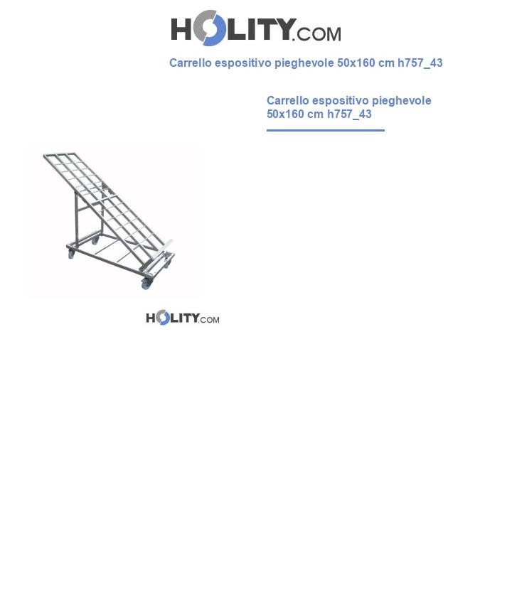 Carrello espositivo pieghevole 50x160 cm h757_43