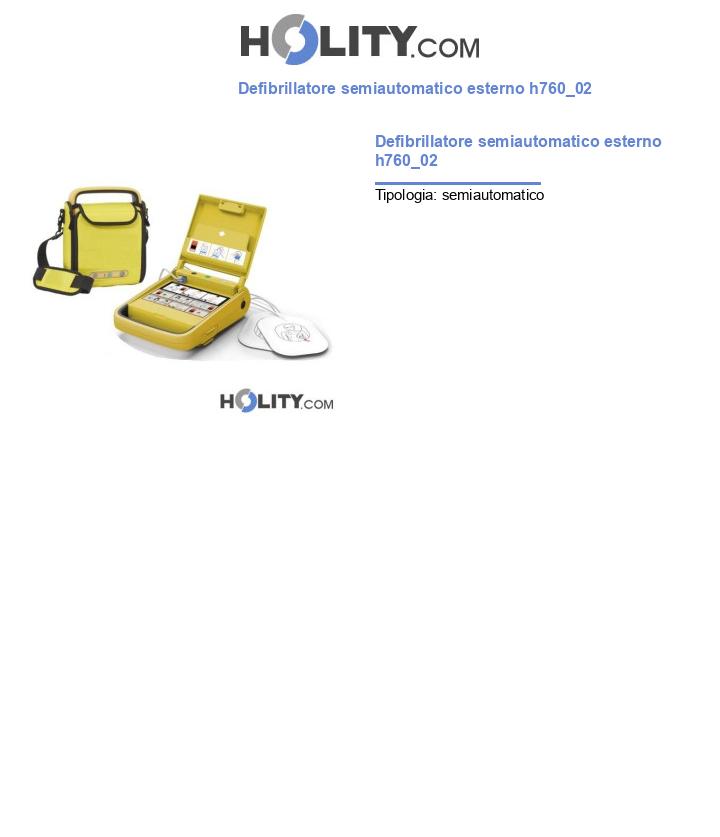 Defibrillatore semiautomatico esterno h760_02