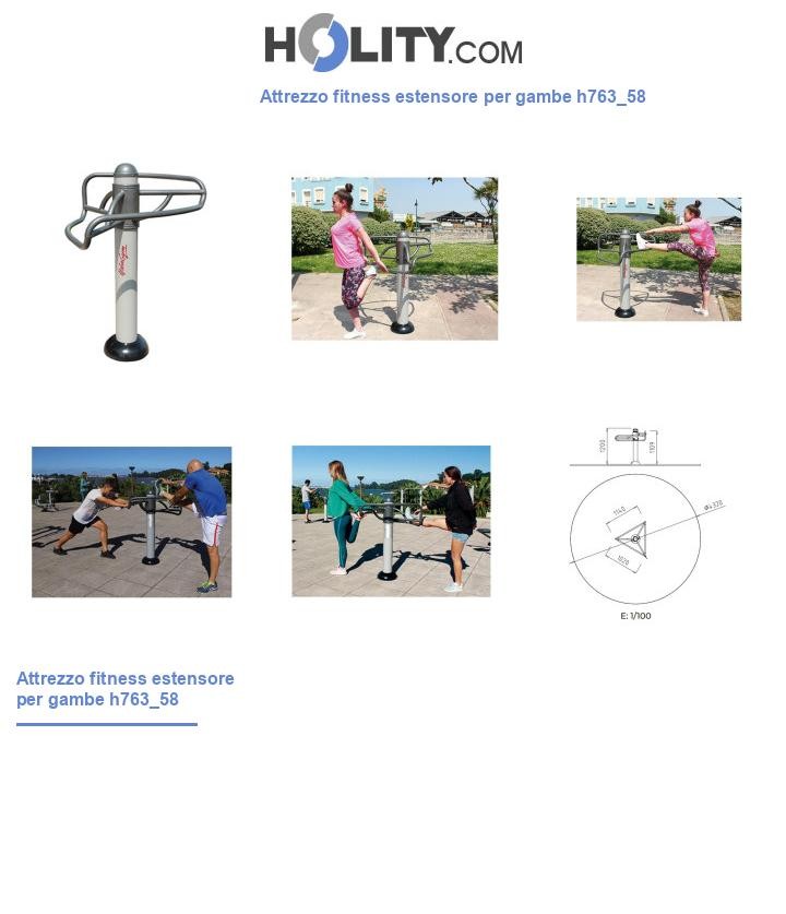 Attrezzo fitness estensore per gambe h763_58