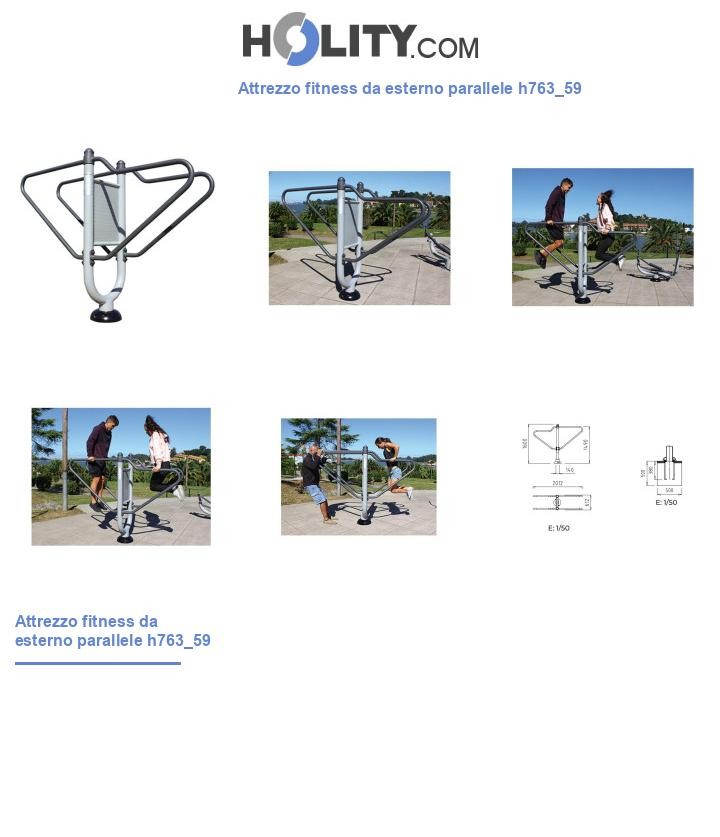 Attrezzo fitness da esterno parallele h763_59