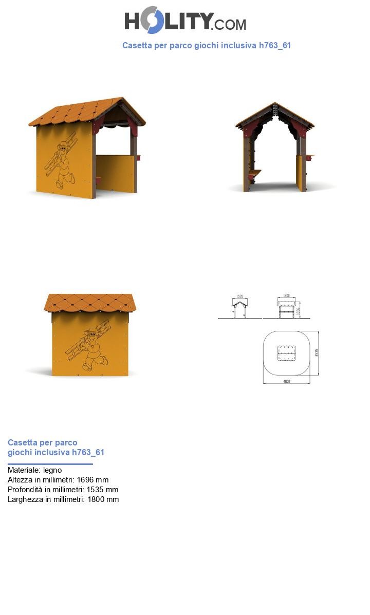 Casetta per parco giochi inclusiva h763_61