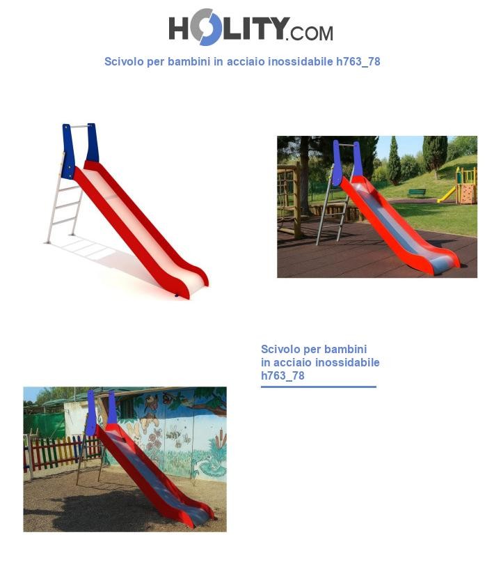 Scivolo per bambini in acciaio inossidabile h763_78