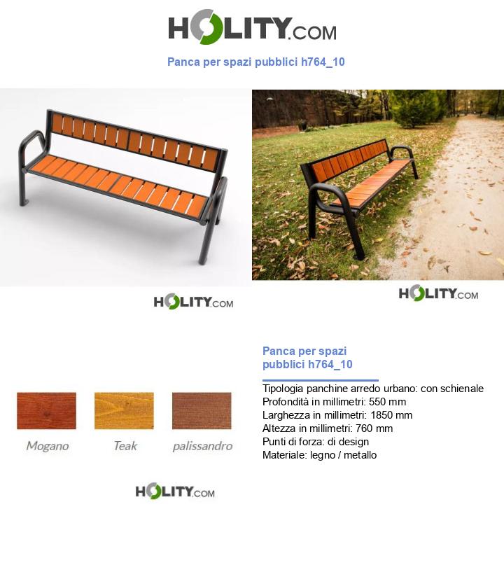 Panca per spazi pubblici h764_10