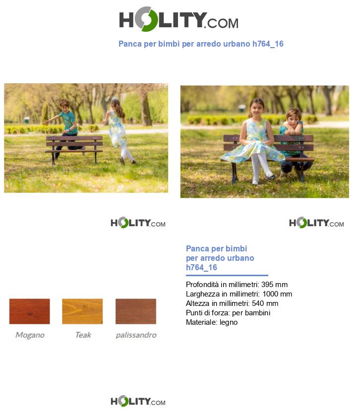 Panca per bimbi per arredo urbano h764_16
