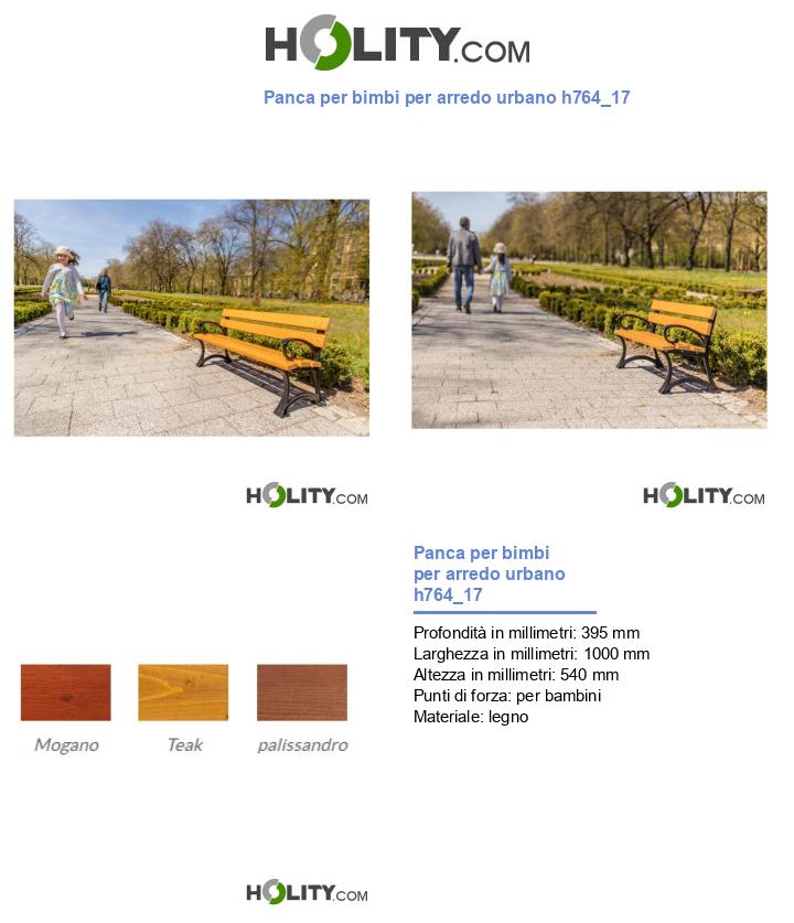Panca per bimbi per arredo urbano h764_17
