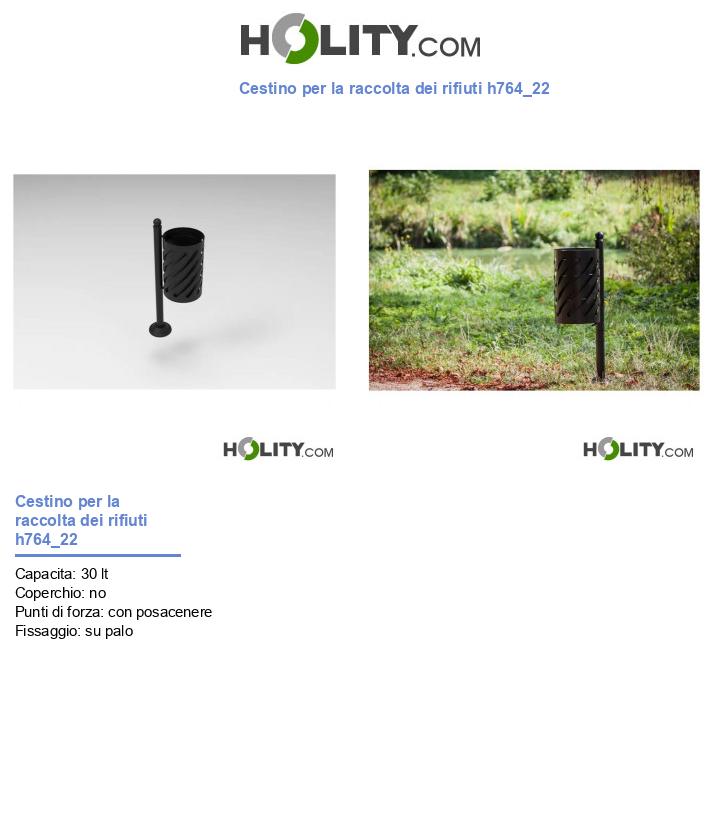 Cestino per la raccolta dei rifiuti h764_22