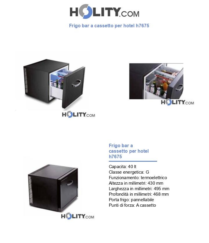 Frigo bar a cassetto per hotel h7675