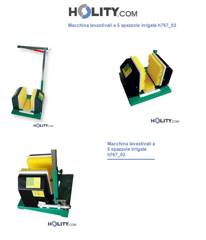 Macchina lavastivali a 5 spazzole irrigate h767_02