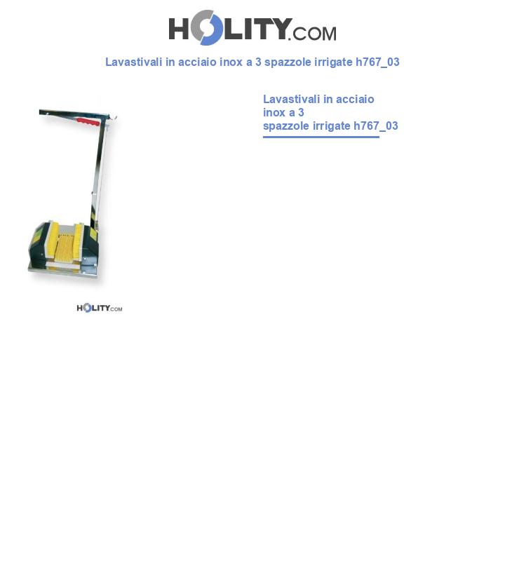 Lavastivali in acciaio inox a 3 spazzole irrigate h767_03
