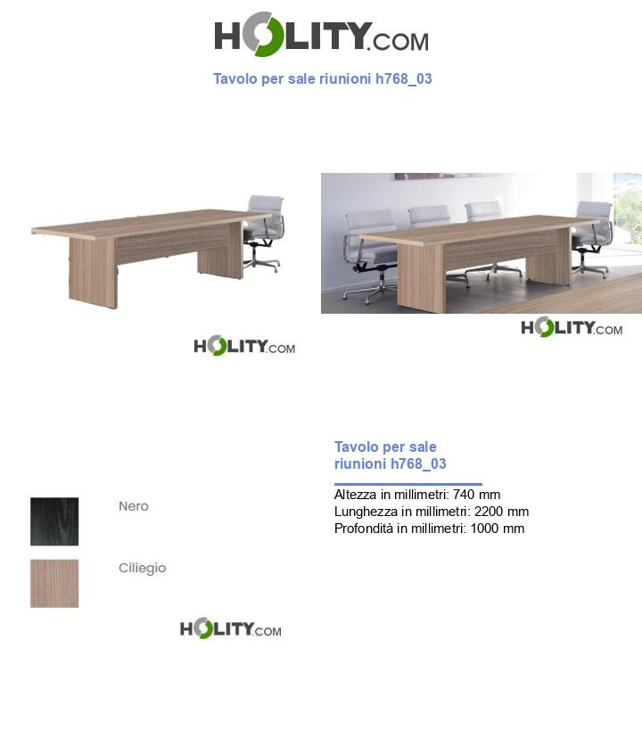 Tavolo per sale riunioni h768_03