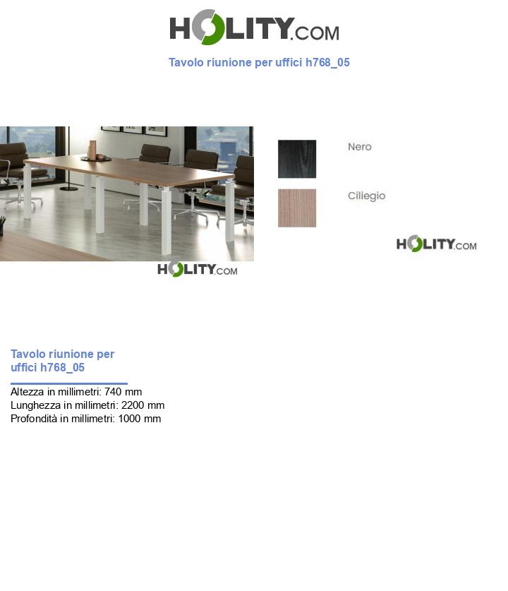 Tavolo riunione per uffici h768_05