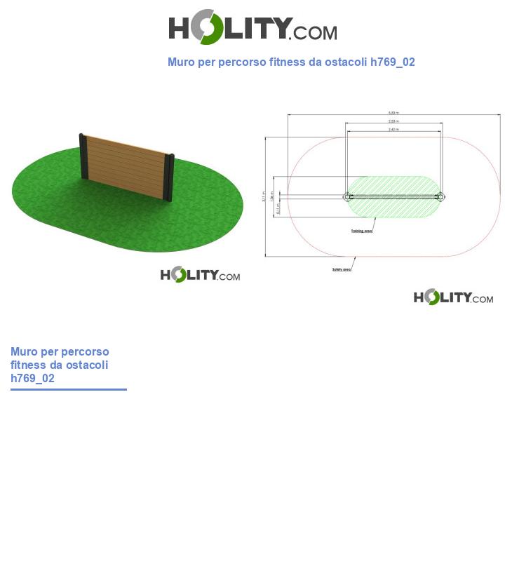 Muro per percorso fitness da ostacoli h769_02