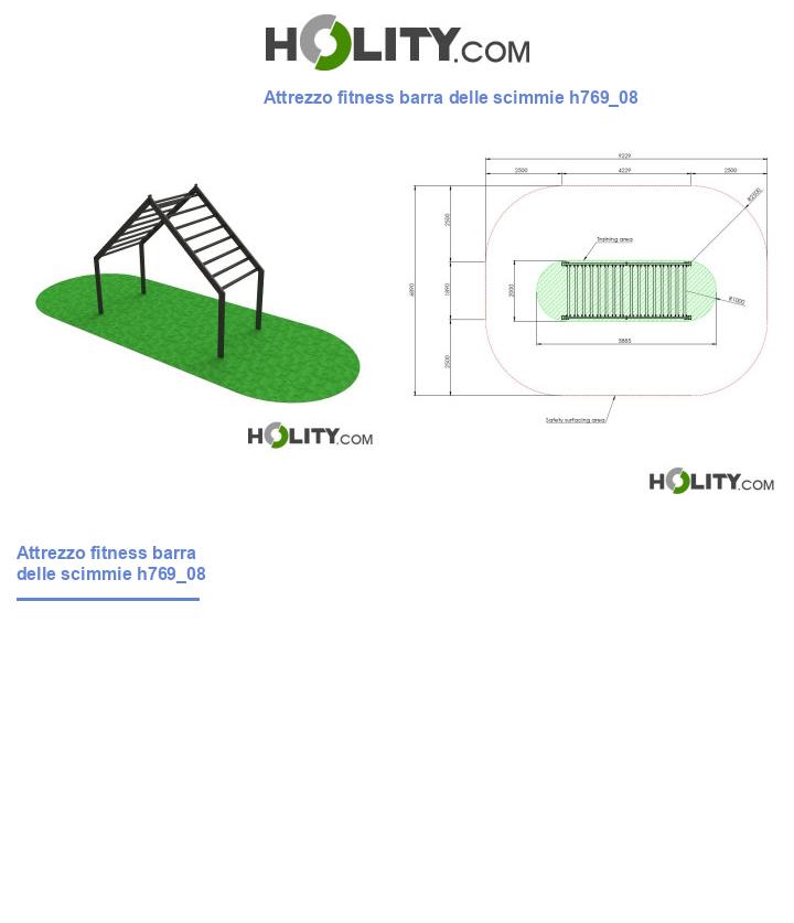 Attrezzo fitness barra delle scimmie h769_08