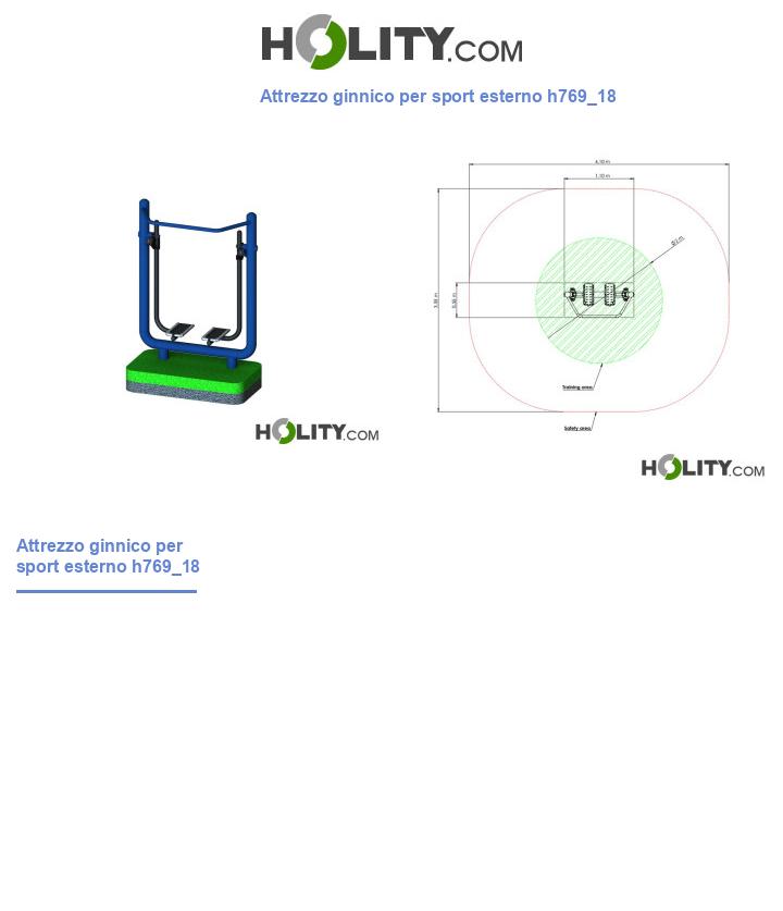 Attrezzo ginnico per sport esterno h769_18