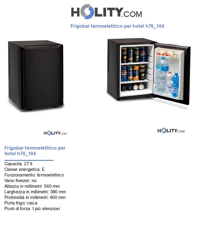 Frigobar termoelettrico per hotel h76_104
