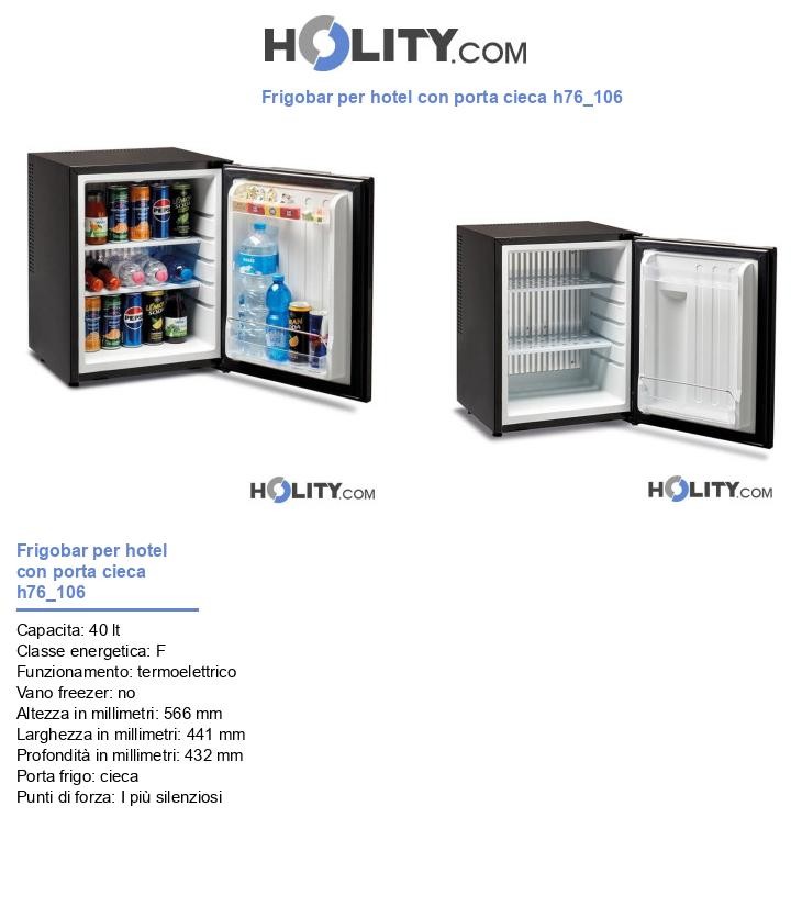 Frigobar per hotel con porta cieca h76_106